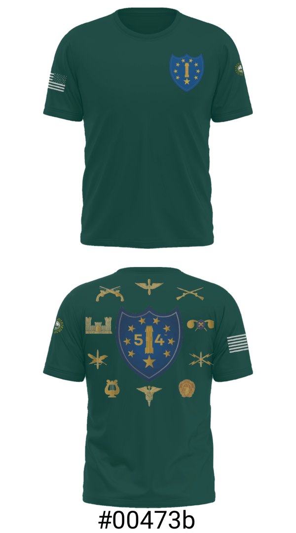 Old School Cotton Feel Shirt, 54th Troop Command, National Guard, Teamtime, Team time, sublimation, custom sports apparel, team uniforms, spirit wear, spiritwear, sports uniforms, custom shirts, team store, custom team store, fundraiser sports, apparel fundraiser
