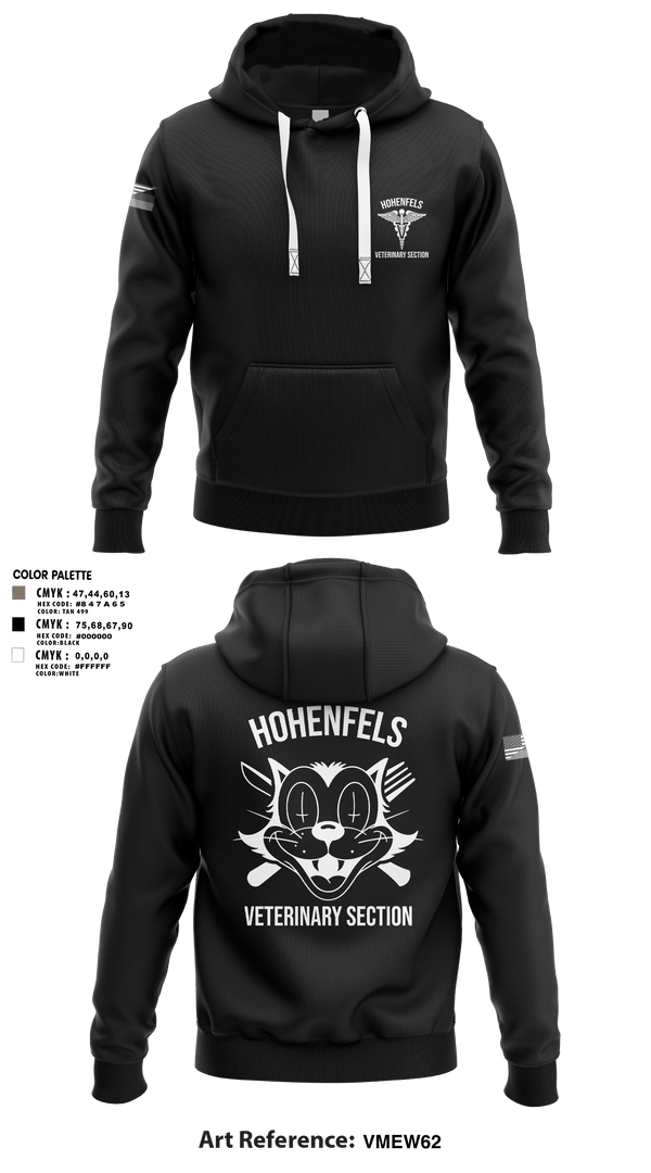 Hoodie, Hohenfels VTFHohenfels Veterinary Section, Army, Teamtime, Team time, sublimation, custom sports apparel, team uniforms, spirit wear, spiritwear, sports uniforms, custom shirts, team store, custom team store, fundraiser sports, apparel fundraiser