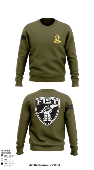 Crew Neck Sweatshirt, 1-200 Infantry, National Guard, Teamtime, Team time, sublimation, custom sports apparel, team uniforms, spirit wear, spiritwear, sports uniforms, custom shirts, team store, custom team store, fundraiser sports, apparel fundraiser