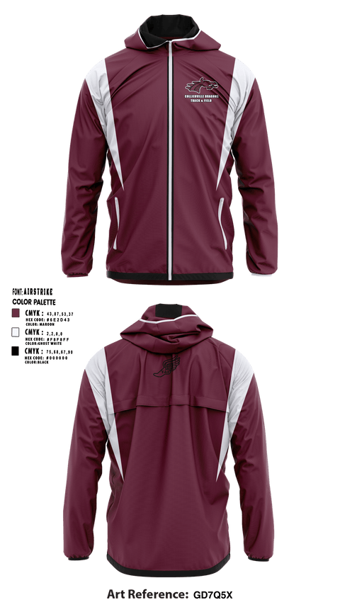 Windbreaker, Collierville Dragons, Track & Field, Teamtime, Team time, sublimation, custom sports apparel, team uniforms, spirit wear, spiritwear, sports uniforms, custom shirts, team store, custom team store, fundraiser sports, apparel fundraiser