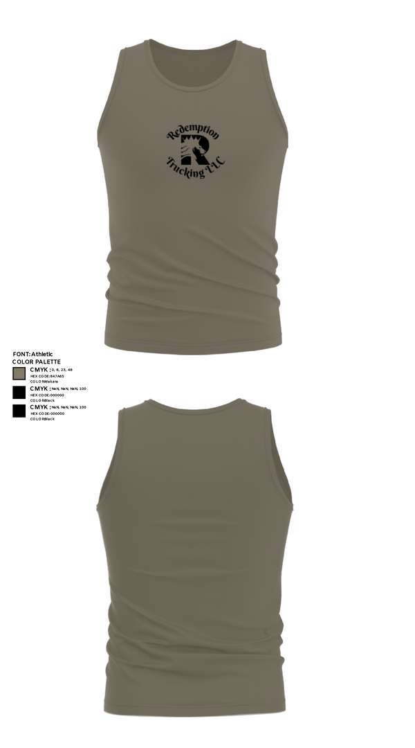 Tank Top, Redemption Trucking LLC, , Teamtime, Team time, sublimation, custom sports apparel, team uniforms, spirit wear, spiritwear, sports uniforms, custom shirts, team store, custom team store, fundraiser sports, apparel fundraiser