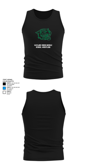 Tank Top, Wayland Union Middle School Wrestling, Wrestling, Teamtime, Team time, sublimation, custom sports apparel, team uniforms, spirit wear, spiritwear, sports uniforms, custom shirts, team store, custom team store, fundraiser sports, apparel fundraiser