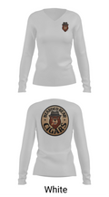 Bearded Bear Cigars 58780809 Women's Long Sleeve V-neck Shirt - 16