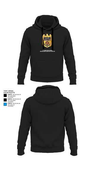 Hoodie, U.S. Marine Corps Criminal Investigations Division Child Abuse UnitMARDET Fort Leonard Wood (FLW) DoD Interservice Non-Lethal Individual Weapons Instructor's Course Fort Leonard Wood Basic Military Police School House, , Teamtime, Team time, sublimation, custom sports apparel, team uniforms, spirit wear, spiritwear, sports uniforms, custom shirts, team store, custom team store, fundraiser sports, apparel fundraiser