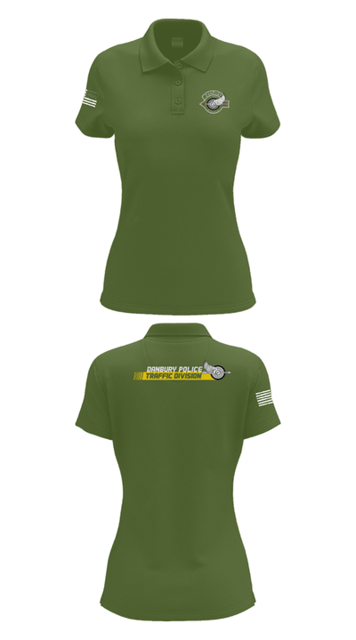 Danbury Police Traffic Unit 20625230 Women's Short Sleeve Performance Polo  - 52