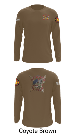 Long Sleeve Performance Shirt, Archer Battery 2-2 FA, Army, Teamtime, Team time, sublimation, custom sports apparel, team uniforms, spirit wear, spiritwear, sports uniforms, custom shirts, team store, custom team store, fundraiser sports, apparel fundraiser