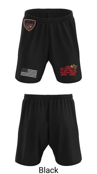 Athletic Shorts With Pockets, St Augustine Yellow Jackets, Swimming, Teamtime, Team time, sublimation, custom sports apparel, team uniforms, spirit wear, spiritwear, sports uniforms, custom shirts, team store, custom team store, fundraiser sports, apparel fundraiser