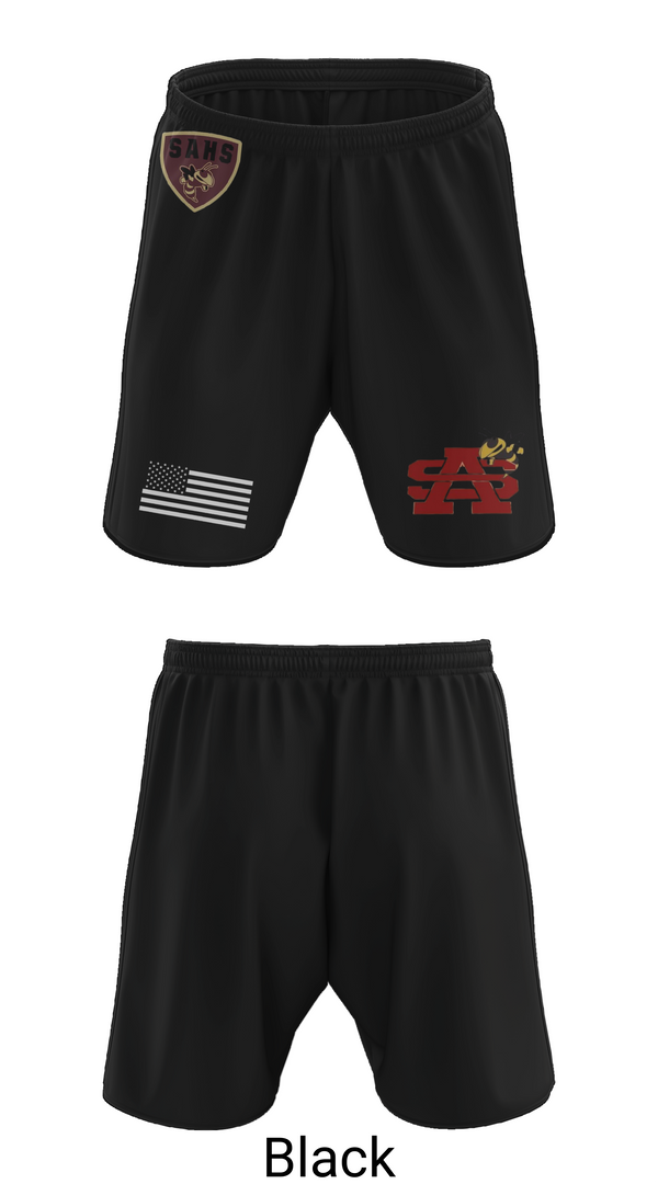 Athletic Shorts With Pockets, St Augustine Yellow Jackets, Swimming, Teamtime, Team time, sublimation, custom sports apparel, team uniforms, spirit wear, spiritwear, sports uniforms, custom shirts, team store, custom team store, fundraiser sports, apparel fundraiser