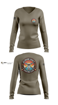 New Jersey State Police Women's Long Sleeve V-neck Shirt - 2