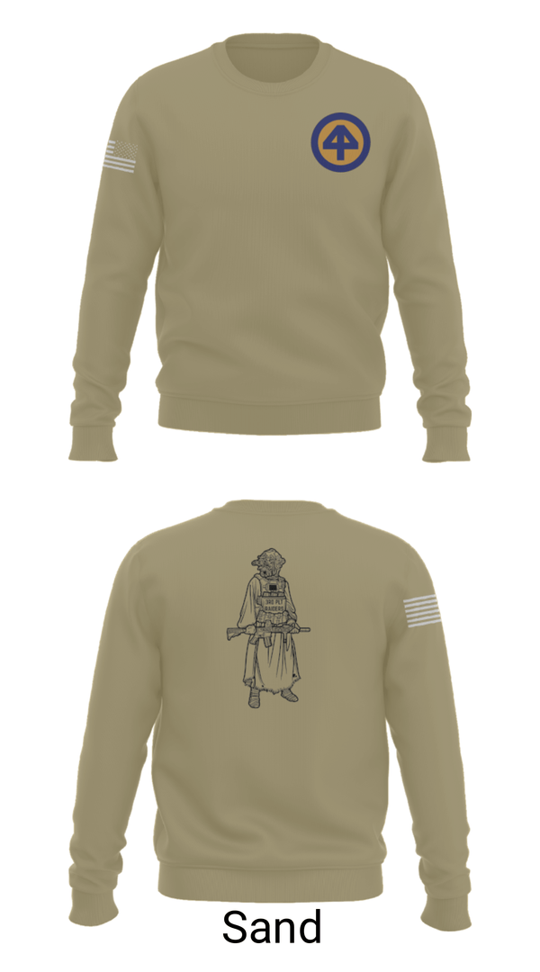 Crew Neck Sweatshirt, A Co 1/1-114th, Army, Teamtime, Team time, sublimation, custom sports apparel, team uniforms, spirit wear, spiritwear, sports uniforms, custom shirts, team store, custom team store, fundraiser sports, apparel fundraiser