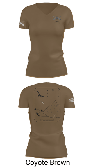 Womens Short Sleeve Vneck Shirt, STAC, 389th MI BN (SO)(A), Army, Teamtime, Team time, sublimation, custom sports apparel, team uniforms, spirit wear, spiritwear, sports uniforms, custom shirts, team store, custom team store, fundraiser sports, apparel fundraiser