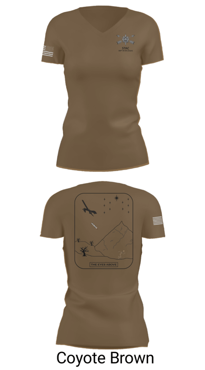 STAC, 389th MI BN (SO)(A) 69647578 Women's Short Sleeve V-neck Shirt - 8
