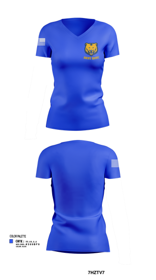 Womens Short Sleeve Vneck Shirt, UNC BEARS, , Teamtime, Team time, sublimation, custom sports apparel, team uniforms, spirit wear, spiritwear, sports uniforms, custom shirts, team store, custom team store, fundraiser sports, apparel fundraiser