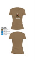 University of Arkansas Army ROTC - Razorback Battalion 15416563 Women's Short Sleeve V-neck Shirt - 4
