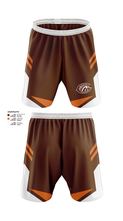Claymont High School Bowling 47250303 Athletic Shorts With Pockets - 40