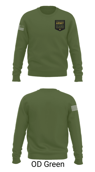 Crew Neck Sweatshirt, Recruiting, National Guard, Teamtime, Team time, sublimation, custom sports apparel, team uniforms, spirit wear, spiritwear, sports uniforms, custom shirts, team store, custom team store, fundraiser sports, apparel fundraiser