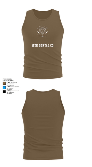 Tank Top, 12th Dental Co, Navy, Teamtime, Team time, sublimation, custom sports apparel, team uniforms, spirit wear, spiritwear, sports uniforms, custom shirts, team store, custom team store, fundraiser sports, apparel fundraiser