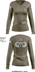 197th STSC (SO)(A) 32760162 Women's Long Sleeve V-neck Shirt - 5