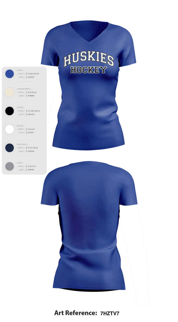 Womens Short Sleeve Vneck Shirt, HOWARD COUNTY YOUTH HOCKEY CLUB, Ice Hockey, Teamtime, Team time, sublimation, custom sports apparel, team uniforms, spirit wear, spiritwear, sports uniforms, custom shirts, team store, custom team store, fundraiser sports, apparel fundraiser