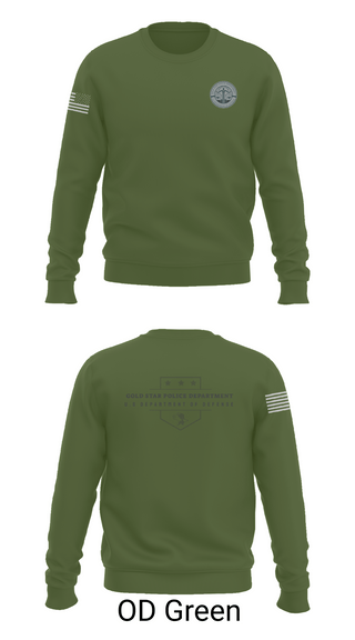 Crew Neck Sweatshirt, GOLD STAR POLICE DEPARTMENT, , Teamtime, Team time, sublimation, custom sports apparel, team uniforms, spirit wear, spiritwear, sports uniforms, custom shirts, team store, custom team store, fundraiser sports, apparel fundraiser