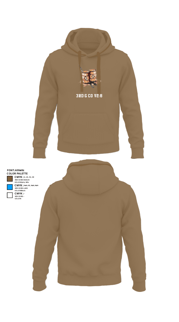 Hoodie, 3rd G Co v2/8, Marines, Teamtime, Team time, sublimation, custom sports apparel, team uniforms, spirit wear, spiritwear, sports uniforms, custom shirts, team store, custom team store, fundraiser sports, apparel fundraiser