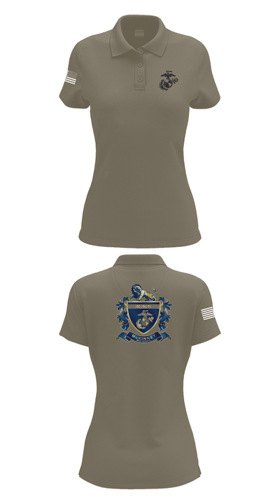 MHS MCJROTC 59562890 Women's Short Sleeve Performance Polo  - 75