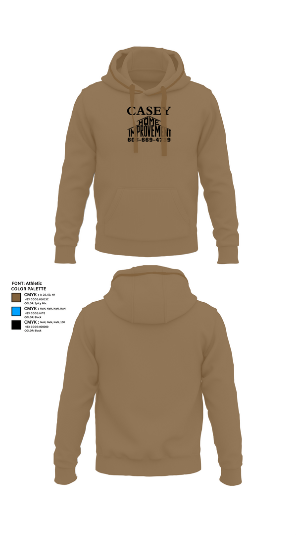 Hoodie, Casey home improvement, , Teamtime, Team time, sublimation, custom sports apparel, team uniforms, spirit wear, spiritwear, sports uniforms, custom shirts, team store, custom team store, fundraiser sports, apparel fundraiser