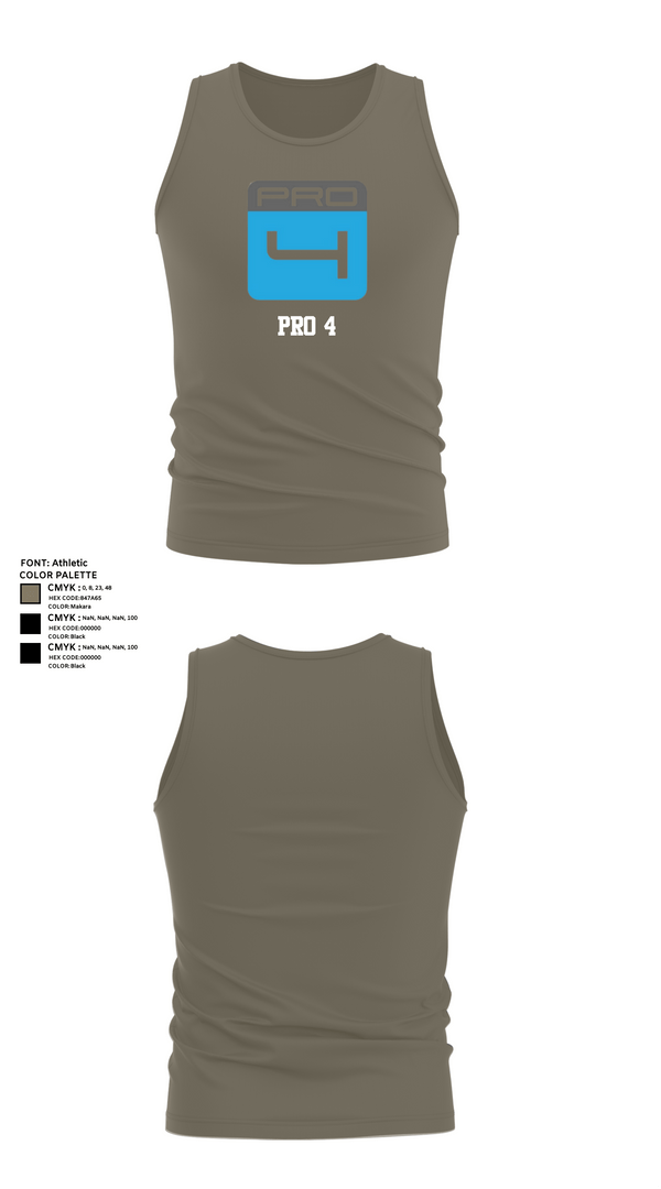 Tank Top, Pro 4, , Teamtime, Team time, sublimation, custom sports apparel, team uniforms, spirit wear, spiritwear, sports uniforms, custom shirts, team store, custom team store, fundraiser sports, apparel fundraiser