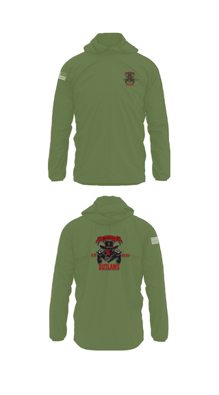 Windbreaker, 1st Cav 3rd BEB ACO “Outlaw”, , Teamtime, Team time, sublimation, custom sports apparel, team uniforms, spirit wear, spiritwear, sports uniforms, custom shirts, team store, custom team store, fundraiser sports, apparel fundraiser