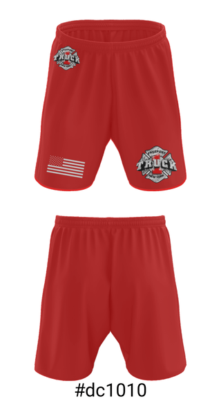 Athletic Shorts With Pockets, Truck 1, Fire Department, Teamtime, Team time, sublimation, custom sports apparel, team uniforms, spirit wear, spiritwear, sports uniforms, custom shirts, team store, custom team store, fundraiser sports, apparel fundraiser