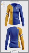 Todd County High School Wrestling 85691446 Women's Long Sleeve V-neck Shirt - 20