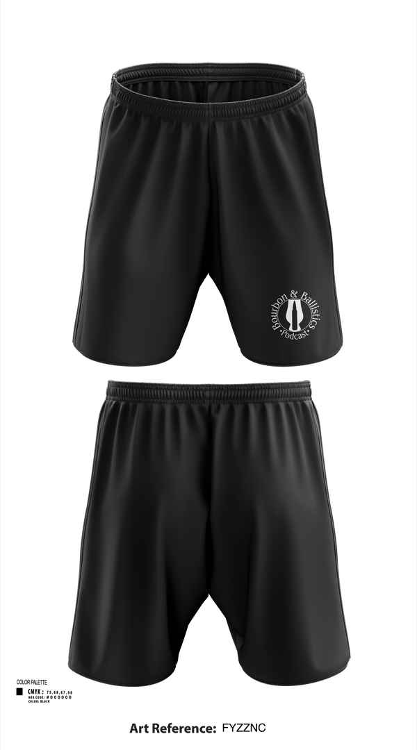 Athletic Shorts With Pockets, Bpurbon and Ballistics Podcast, , Teamtime, Team time, sublimation, custom sports apparel, team uniforms, spirit wear, spiritwear, sports uniforms, custom shirts, team store, custom team store, fundraiser sports, apparel fundraiser