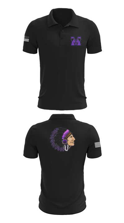 Mount Gilead High School Wrestling 55730415 Short Sleeve Performance Polo - 28