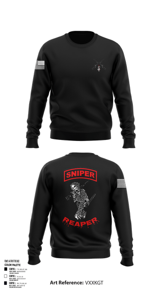 Crew Neck Sweatshirt, Reaper SectionReaper Section (color), Army, Teamtime, Team time, sublimation, custom sports apparel, team uniforms, spirit wear, spiritwear, sports uniforms, custom shirts, team store, custom team store, fundraiser sports, apparel fundraiser