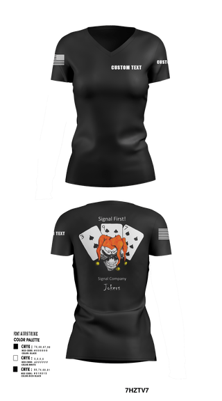 Womens Short Sleeve Vneck Shirt, 397TH SC, Army, Teamtime, Team time, sublimation, custom sports apparel, team uniforms, spirit wear, spiritwear, sports uniforms, custom shirts, team store, custom team store, fundraiser sports, apparel fundraiser