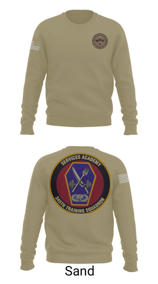 Crew Neck Sweatshirt, 345 TRS, Air Force, Teamtime, Team time, sublimation, custom sports apparel, team uniforms, spirit wear, spiritwear, sports uniforms, custom shirts, team store, custom team store, fundraiser sports, apparel fundraiser