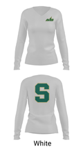 Sycamore Junior High School Lacrosse 19327462 Women's Long Sleeve V-neck Shirt - 6