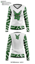 Falcons Volleyball 23896464 Women's Long Sleeve V-neck Shirt - 41