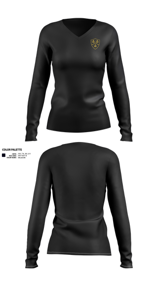 Womens Long Sleeve Vneck Shirt, Kingdom Boffer Association, , Teamtime, Team time, sublimation, custom sports apparel, team uniforms, spirit wear, spiritwear, sports uniforms, custom shirts, team store, custom team store, fundraiser sports, apparel fundraiser