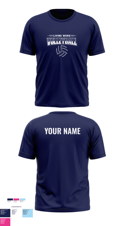 Living Word Academy Volleyball 38101646 Short Sleeve Performance Shirt - 5