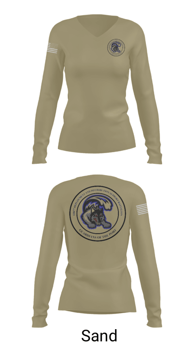 1184th DDSB 35195417 Women's Long Sleeve V-neck Shirt - 97