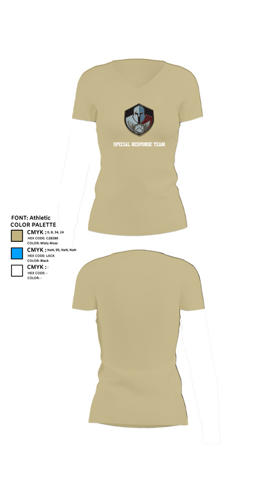 Special Response Team 18525439 Women's Short Sleeve V-neck Shirt - 80