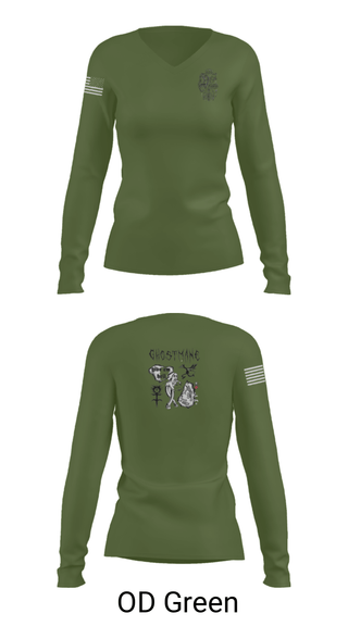 Women's Long Sleeve Vneck Shirt, Ceremonial Platoon, Marines, Teamtime, Team time, sublimation, custom sports apparel, team uniforms, spirit wear, spiritwear, sports uniforms, custom shirts, team store, custom team store, fundraiser sports, apparel fundraiser