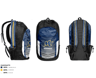 Gear Bag, Merrimack College Cross Country, Cross Country, Teamtime, Team time, sublimation, custom sports apparel, team uniforms, spirit wear, spiritwear, sports uniforms, custom shirts, team store, custom team store, fundraiser sports, apparel fundraiser
