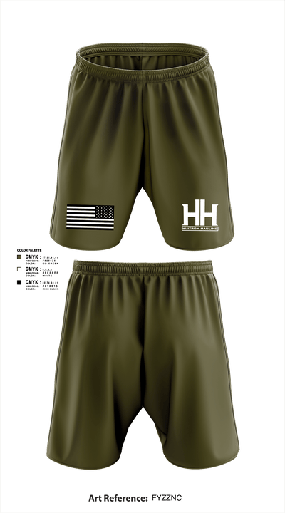 Huitron hauling llc 64794828 Athletic Shorts With Pockets - 1