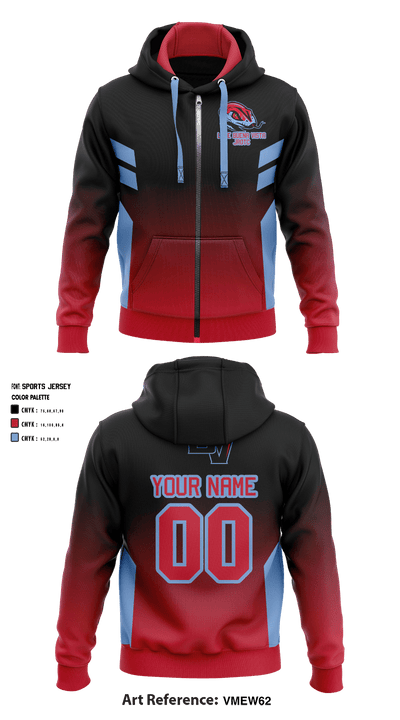 Lake Buena Vista High School Basketball 16518012 Zip Hoodie - 3