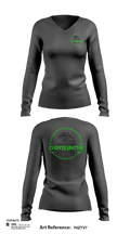 Thriving Grounds Landscaping 97741926 Women's Long Sleeve V-neck Shirt - 116