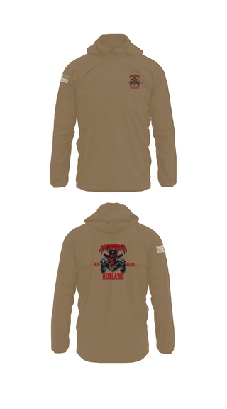 Windbreaker, 1st Cav 3rd BEB ACO “Outlaw”, , Teamtime, Team time, sublimation, custom sports apparel, team uniforms, spirit wear, spiritwear, sports uniforms, custom shirts, team store, custom team store, fundraiser sports, apparel fundraiser