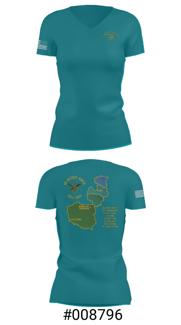 Women's Short Sleeve Vneck Shirt, 112 MPAD, Army, Teamtime, Team time, sublimation, custom sports apparel, team uniforms, spirit wear, spiritwear, sports uniforms, custom shirts, team store, custom team store, fundraiser sports, apparel fundraiser