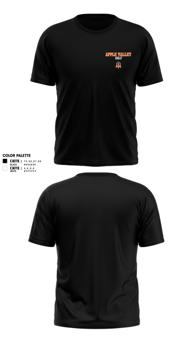 Apple Valley Sun Devils 42610667 Short Sleeve Performance Shirt - 4
